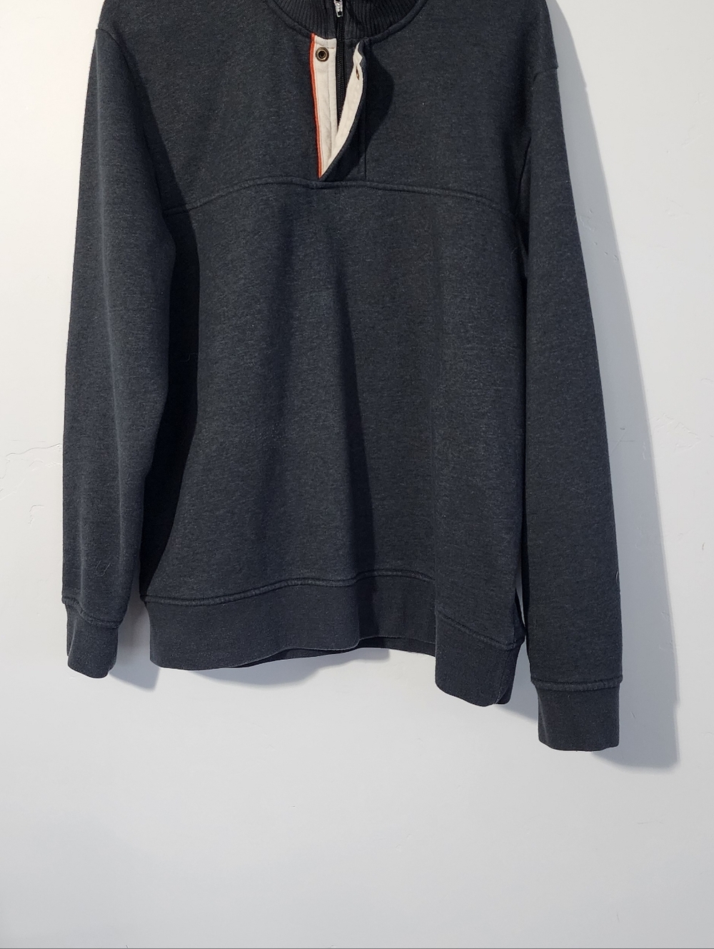 Orvis Men's Charcoal Half-Zip Sweater - Picture 4 of 4
